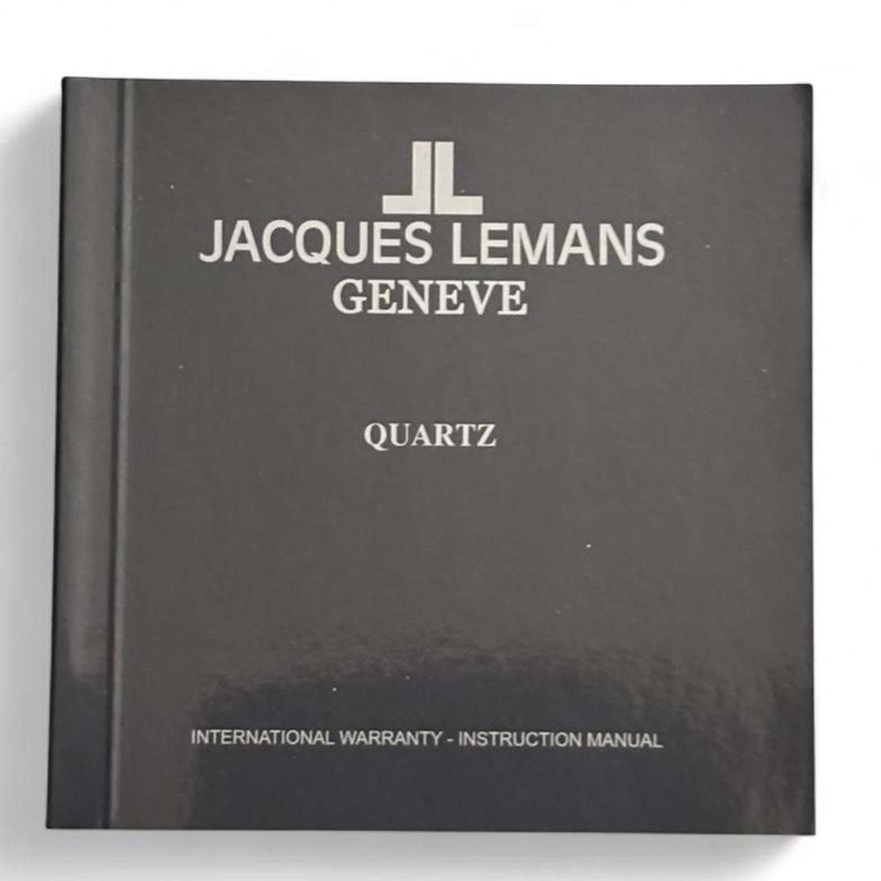 Jacques Lemans Geneve Mens Tonneau Watch G120 Stainless Steel Quartz