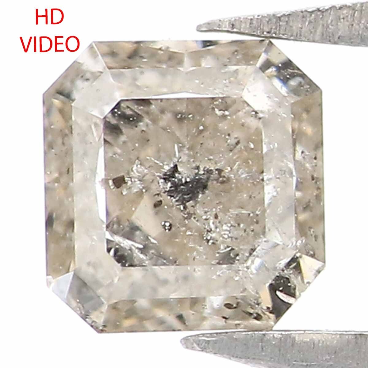 Natural Loose Radiant Yellow Grey Color Diamond 0.50 CT 4.40 MM Rose Cut KR851