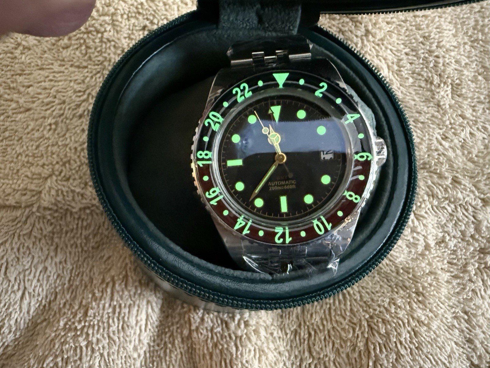 San Martin Automatic GMT 40mm GMT 20Bar Automatic Sapphire Bidirectional Bezel
