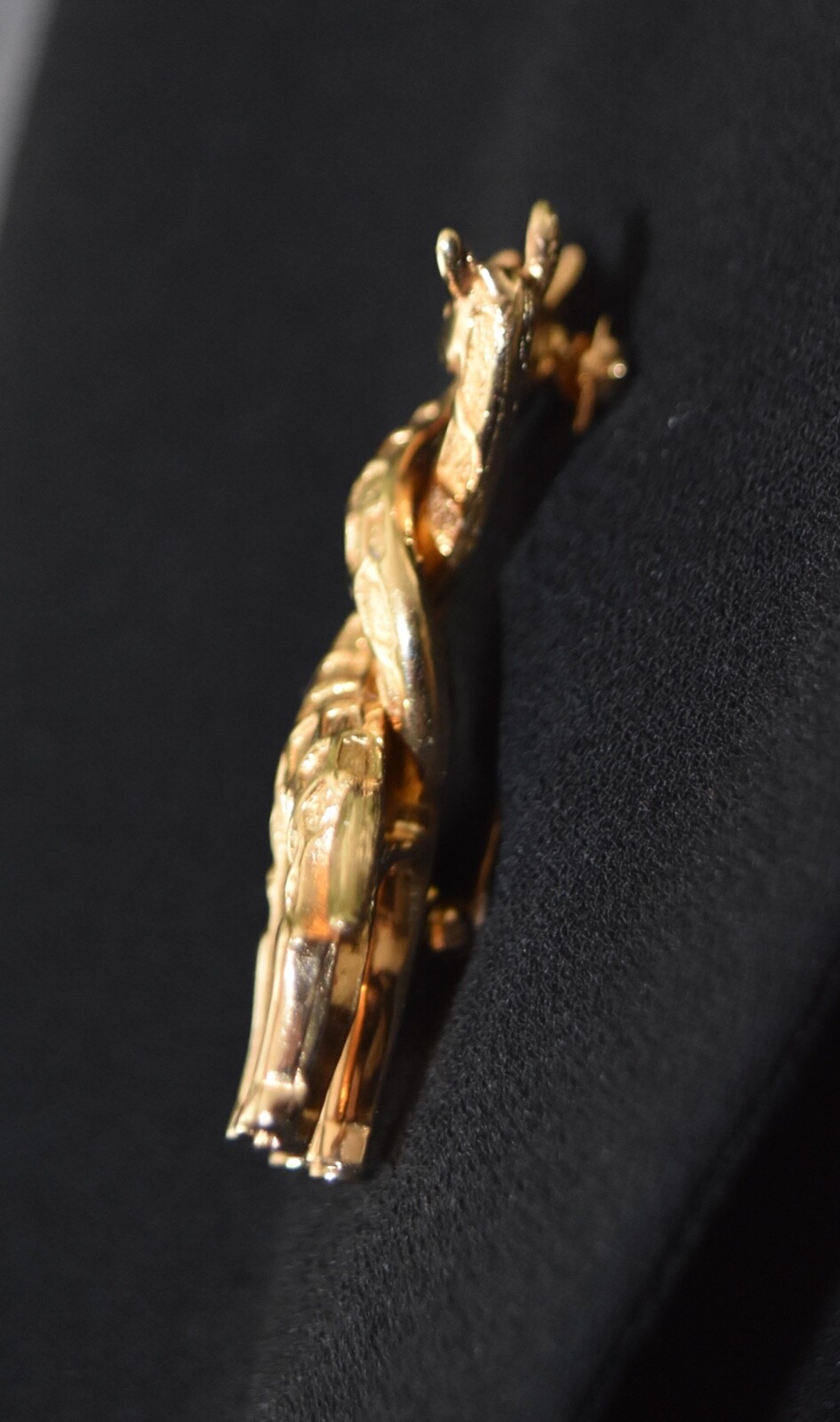 VTG Boucher Giraffe Pin Brooch 2 Giraffes Intertwined Necks Love Numbered