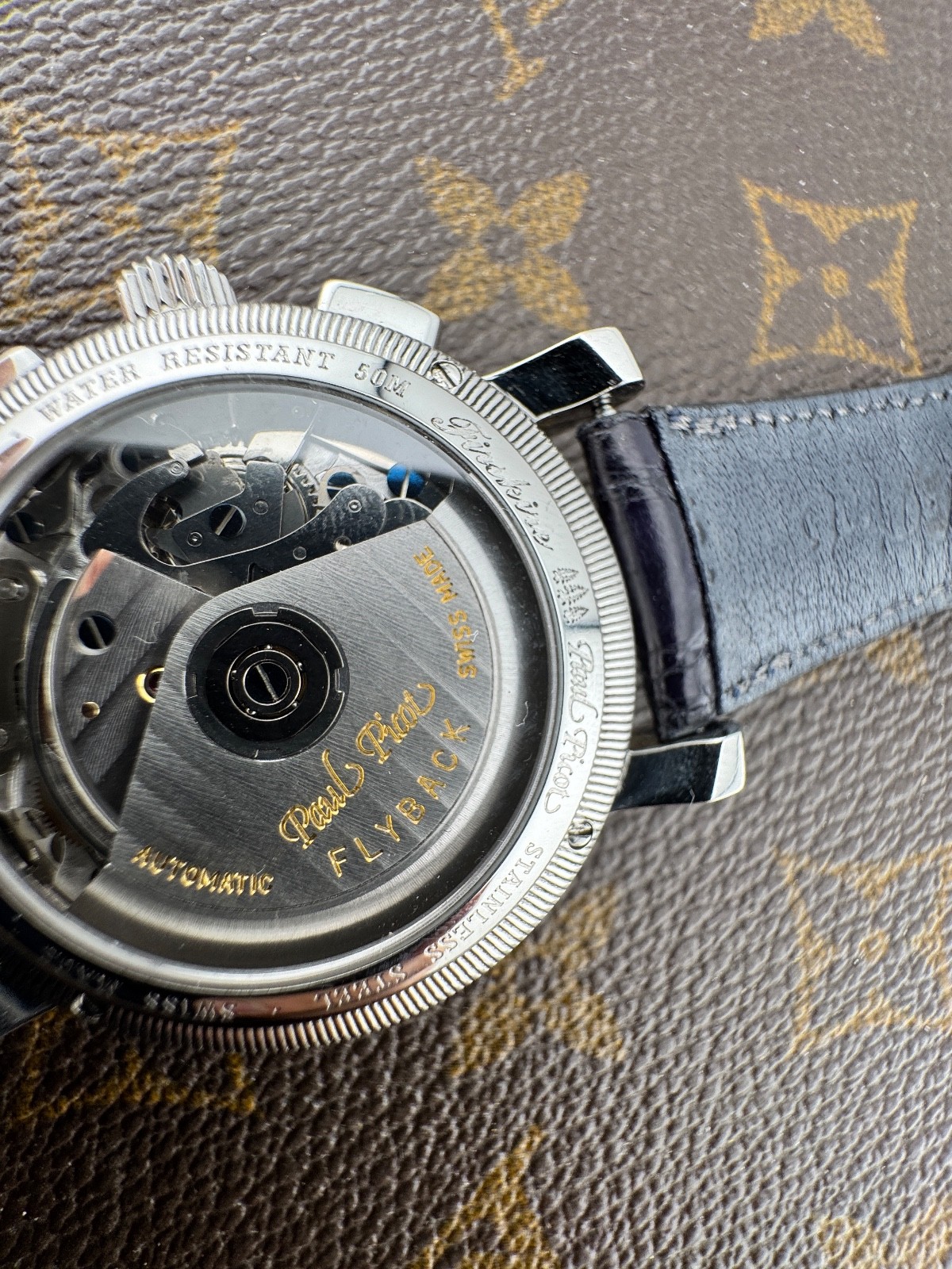 Paul Picot Firshire Flyback Stainless Steel Gran Date Men Swiss Made