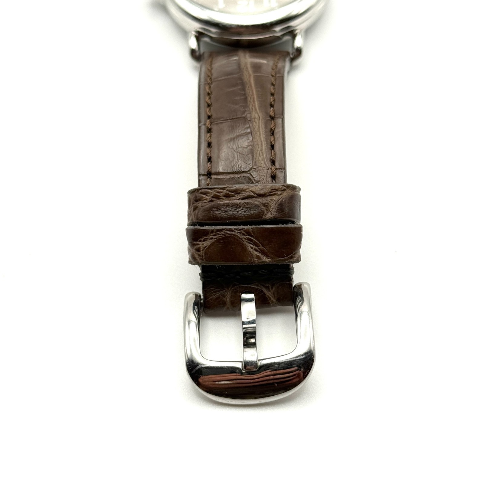 Shinola The Runwell Argonite 1069 Watch with Alligator Band *WORKS*