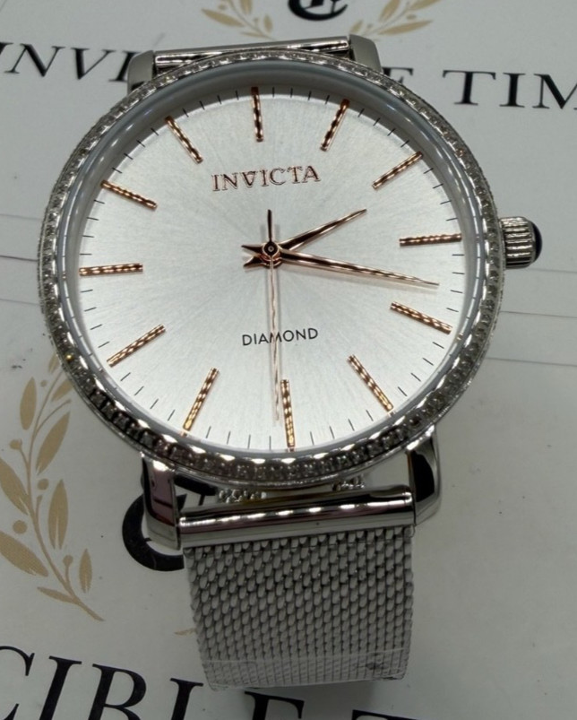 Invicta Elite Diamond 0.32 Carat Diamond Unisex Watch – 38mm, Steel (48747)