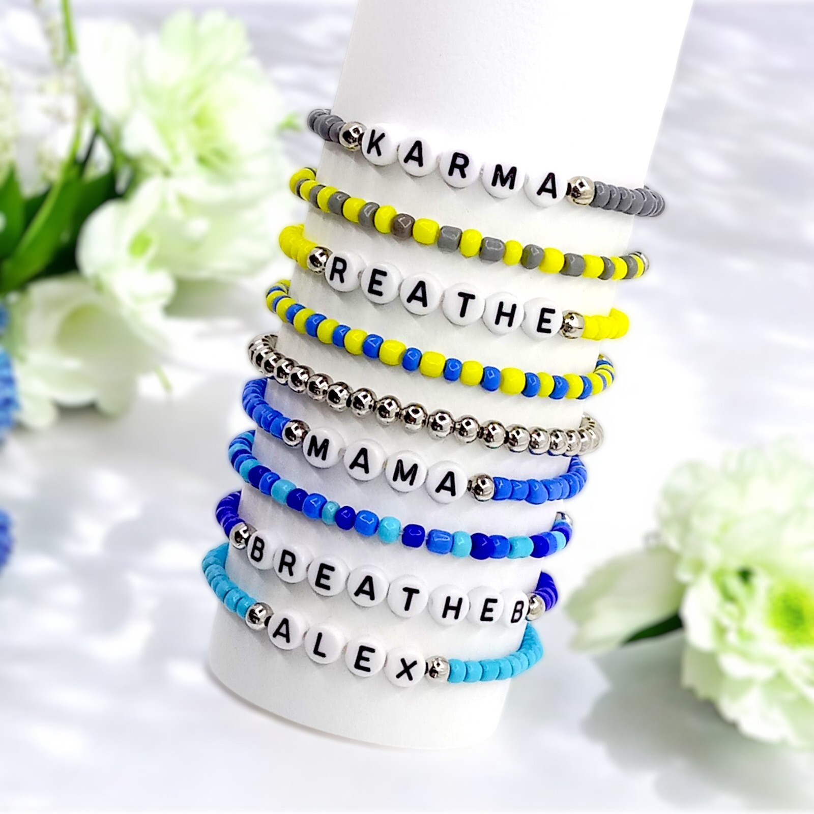 1-5-10-100 Custom Name Bracelet/Personalized Bracelet/Friendship Bracelet/Bulk