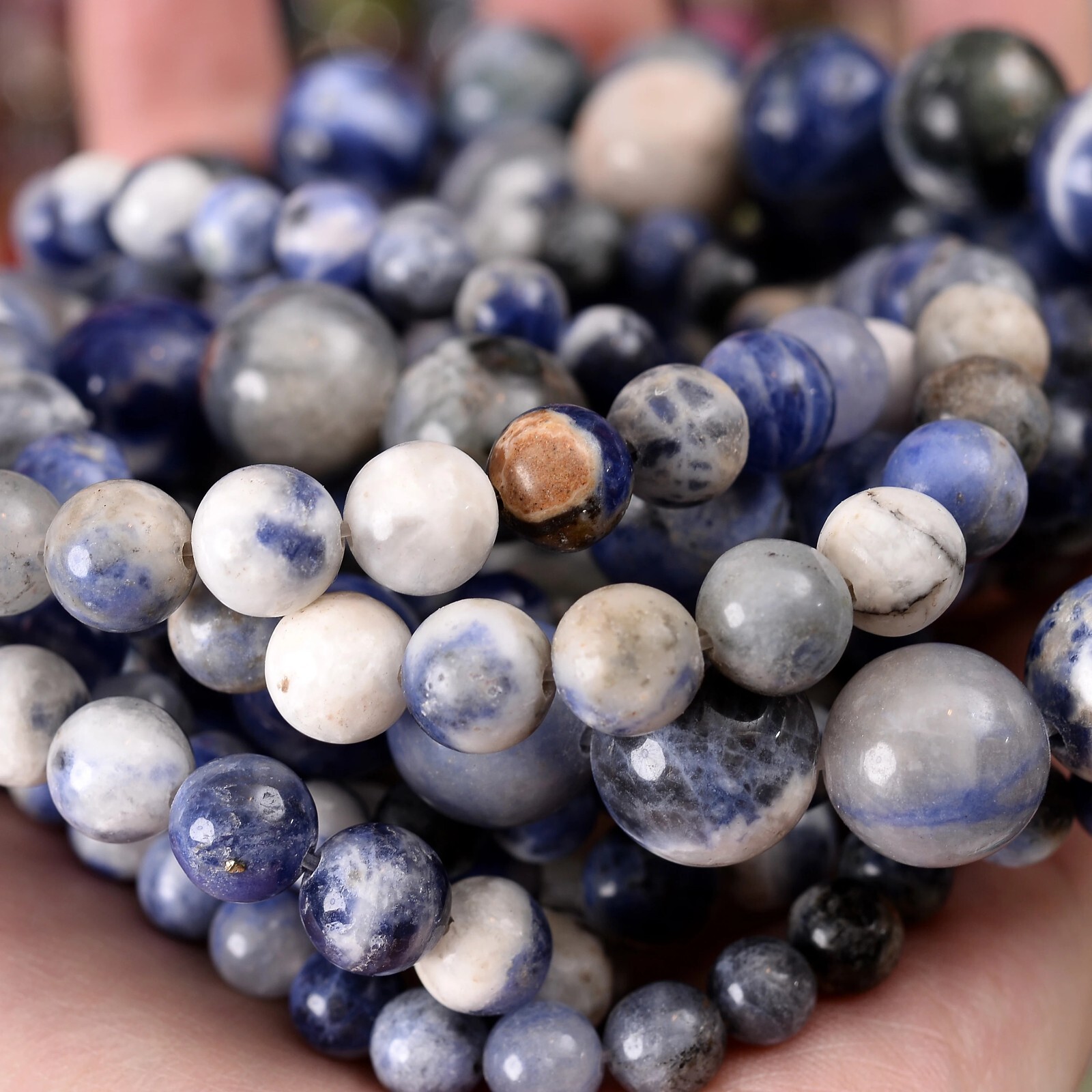 Wholesale Lot Natural Gemstone Round Spacer Loose Beads 4mm 6mm 8mm 10mm 12mm