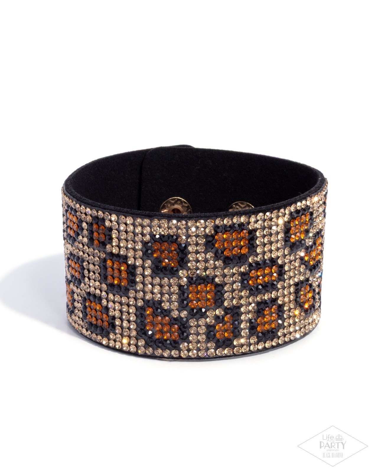 Paparazzi Cheetah Couture – Brown – Golden Brown, Black, Topaz Rhinestones – Sn