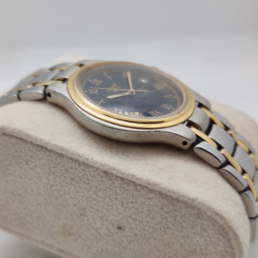 Vintage Yema Paris Chiffre Roman Gold Plated Watch Men’s Quartz 34mm