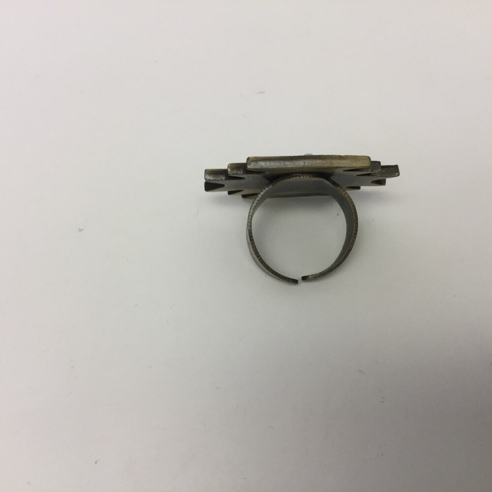 C.J. BIJOUX BEAD AND CRYSTAL RING ADJUSTABLE NWOT