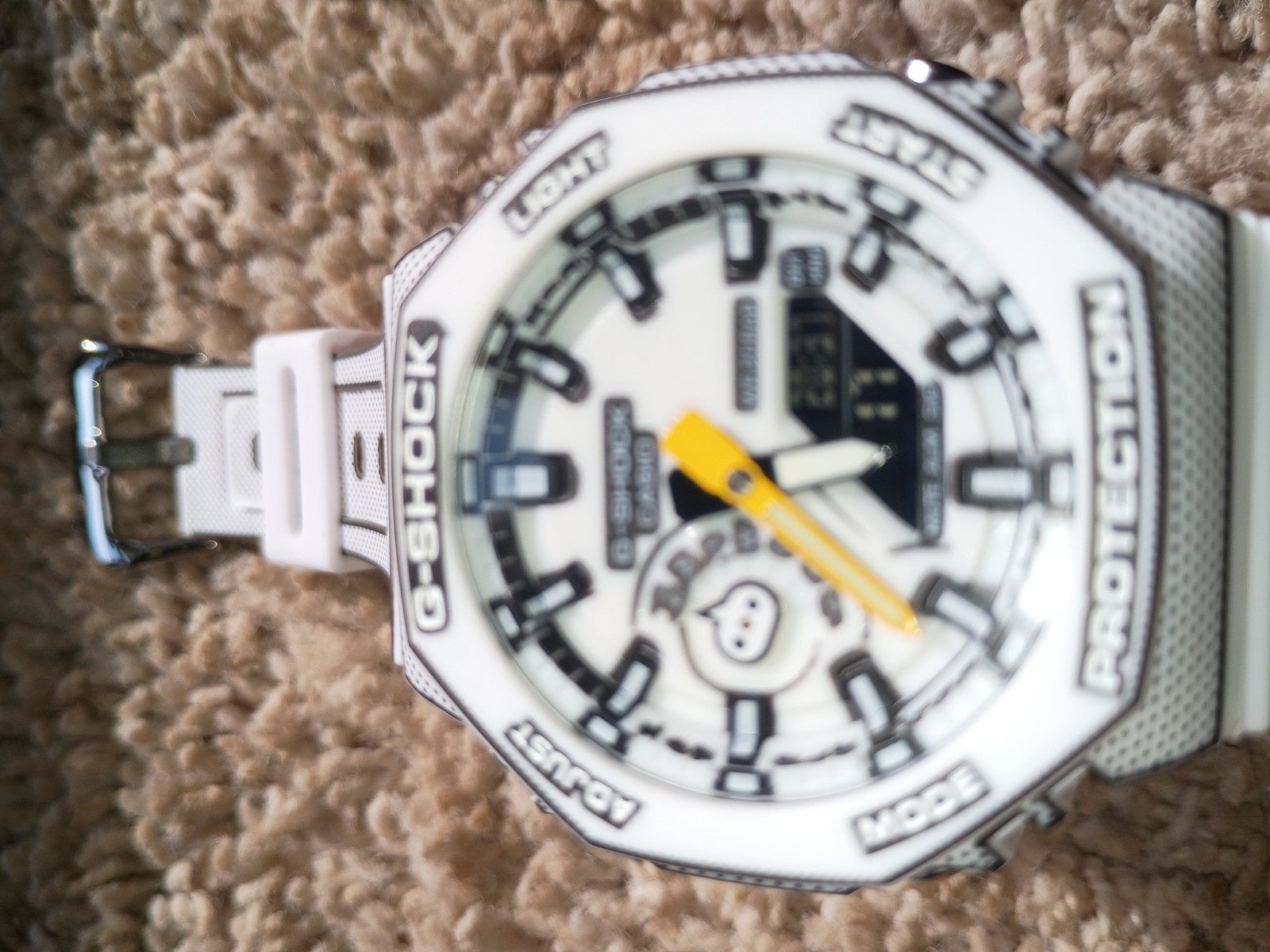 Casio Manga White 3-D Cartoon, Comic Book Theme