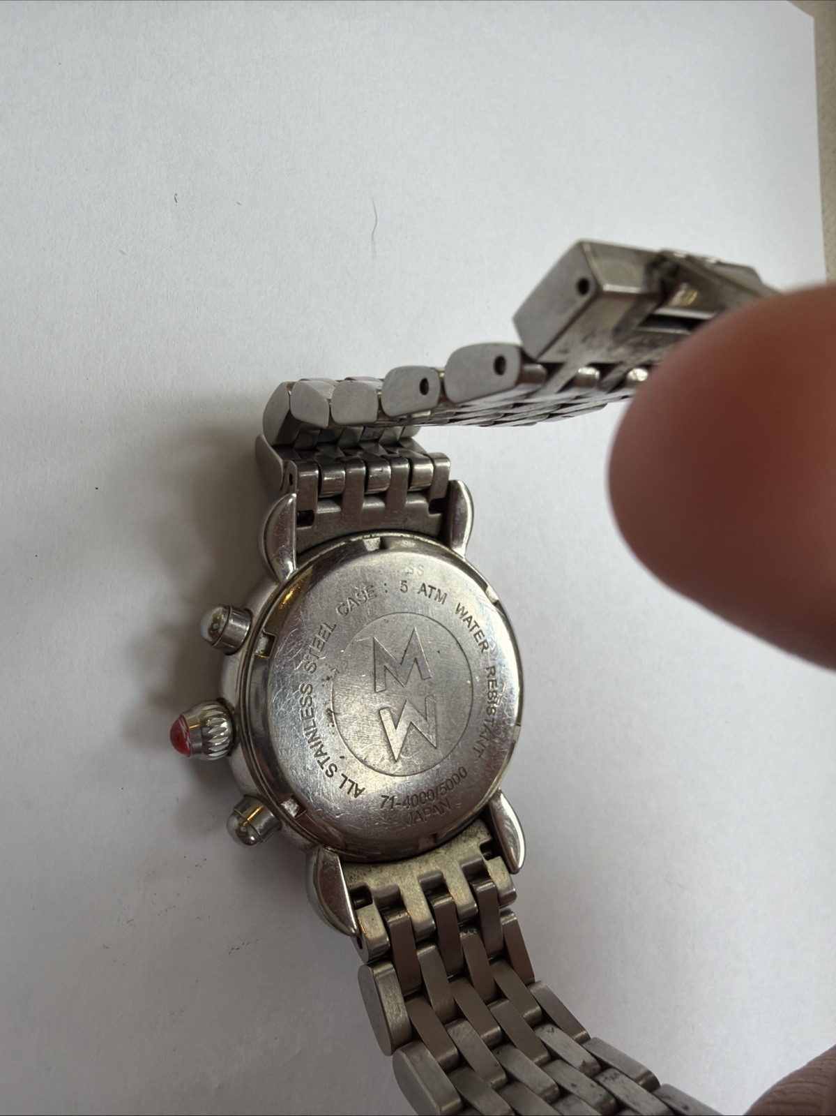 Michele CSX Diamond Chronograph Wristwatch Women Swiss Made