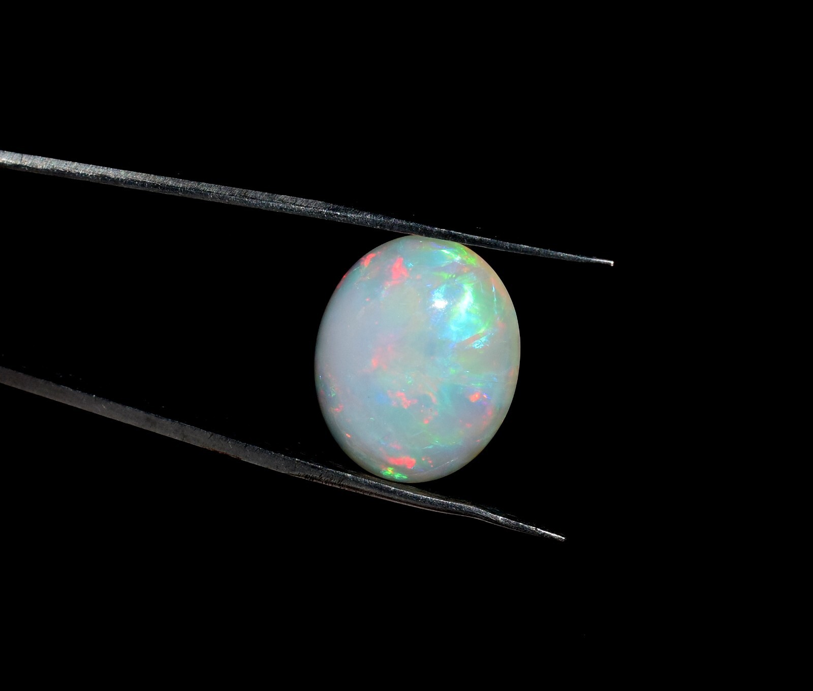 6.9 ct Naturel Ethiopian Welo Fire Opal Cabochon Loose Gemstone 17.7×14.7×5.8 mm