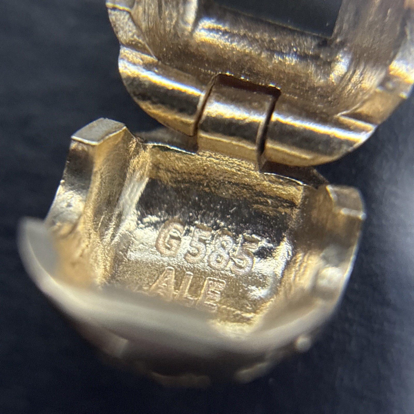 Pandora ALE Authentic 14k (585) Yellow Gold Floral Lucerne Clip Charm