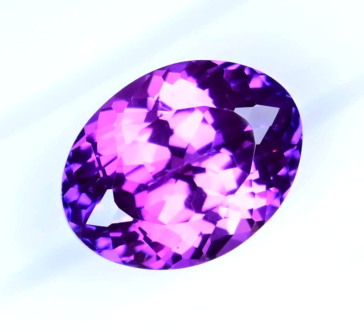 20.35 Ct Natural Boysenberry Sapphire Oval Certified Flawless Loose Gemstone
