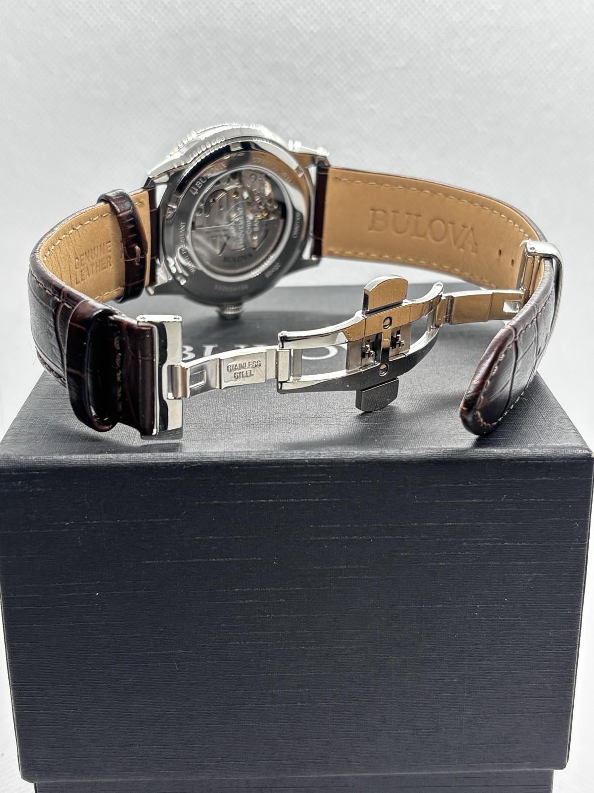 NOS Bulova Sutton BVA Automatic Open Heart 96A120 Men’s Watch w/ Box – Unworn