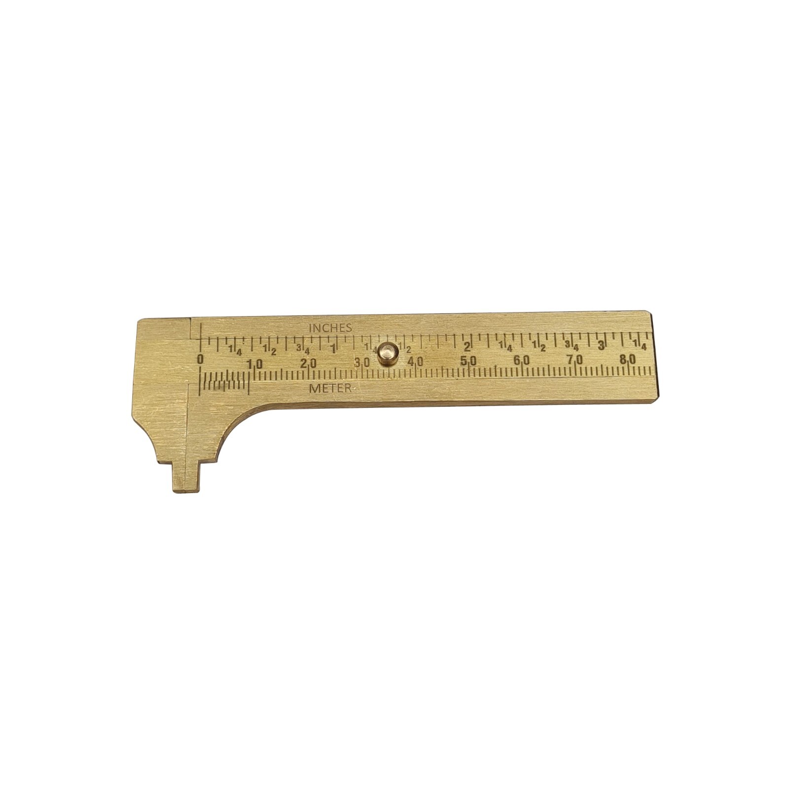 3″ Solid Brass Vernier Gauge – Pocket Caliper Vernier – Inch & MM Jewelry Tool