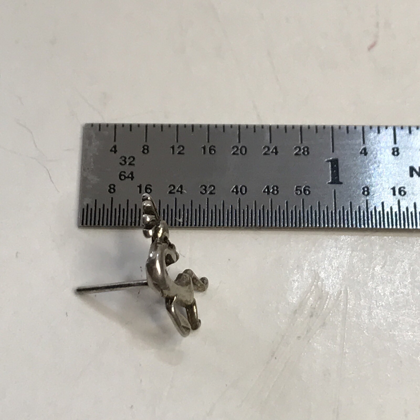 Sterling Silver Handmade Studs, .925 Vintage Kokopelli N.A. Flute Player