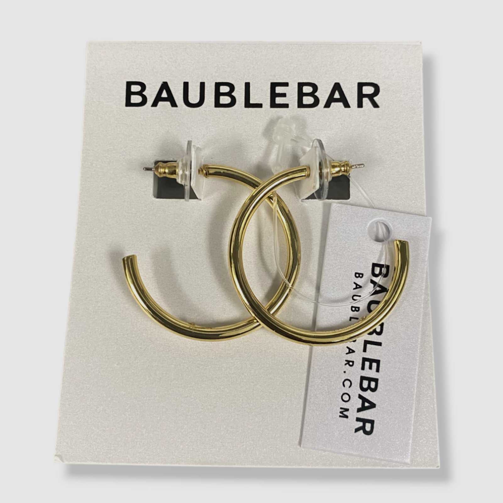 $38 BaubleBar Women’s Gold Tana Small Lightweight Hoop Earrings