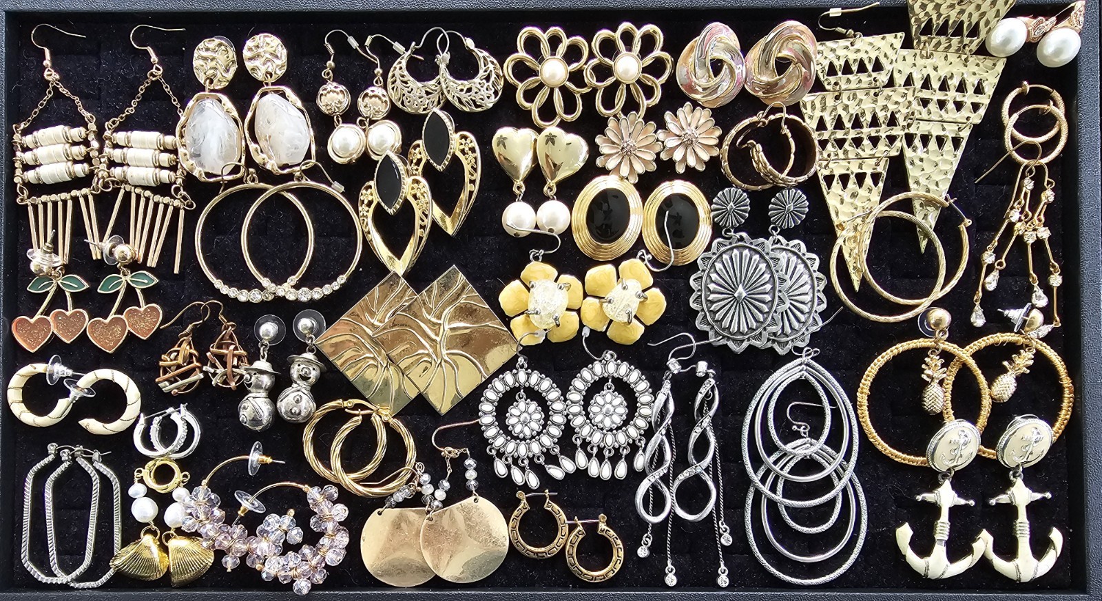 HUGE Vintage Earring Lot of 292 Pairs — Perfect for Individual Sale!