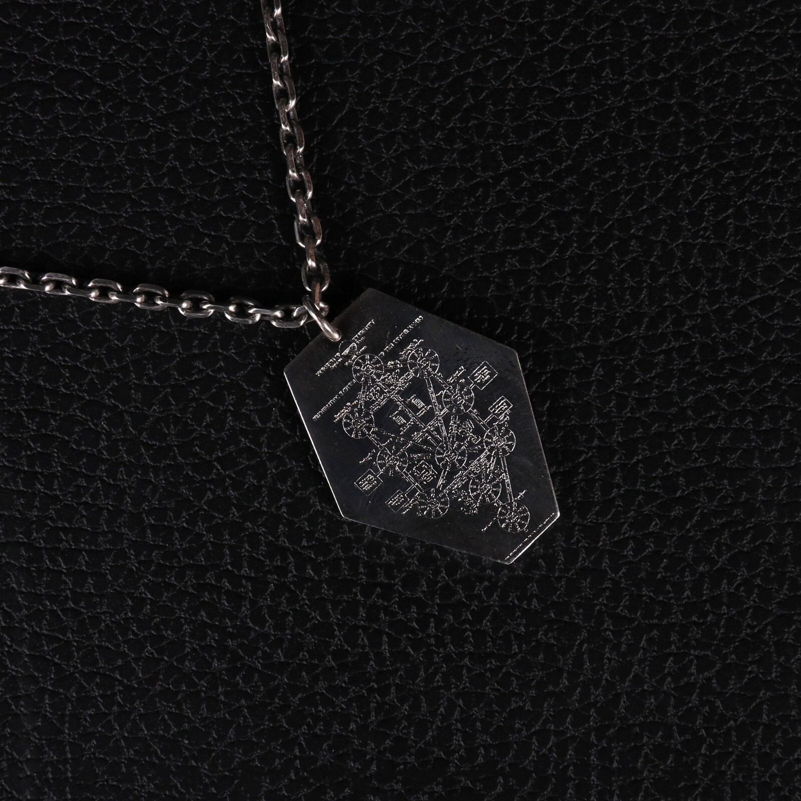 990 Sterling Silver Neon Genesis Evangelion Dead Sea Scrolls Necklace Pendant
