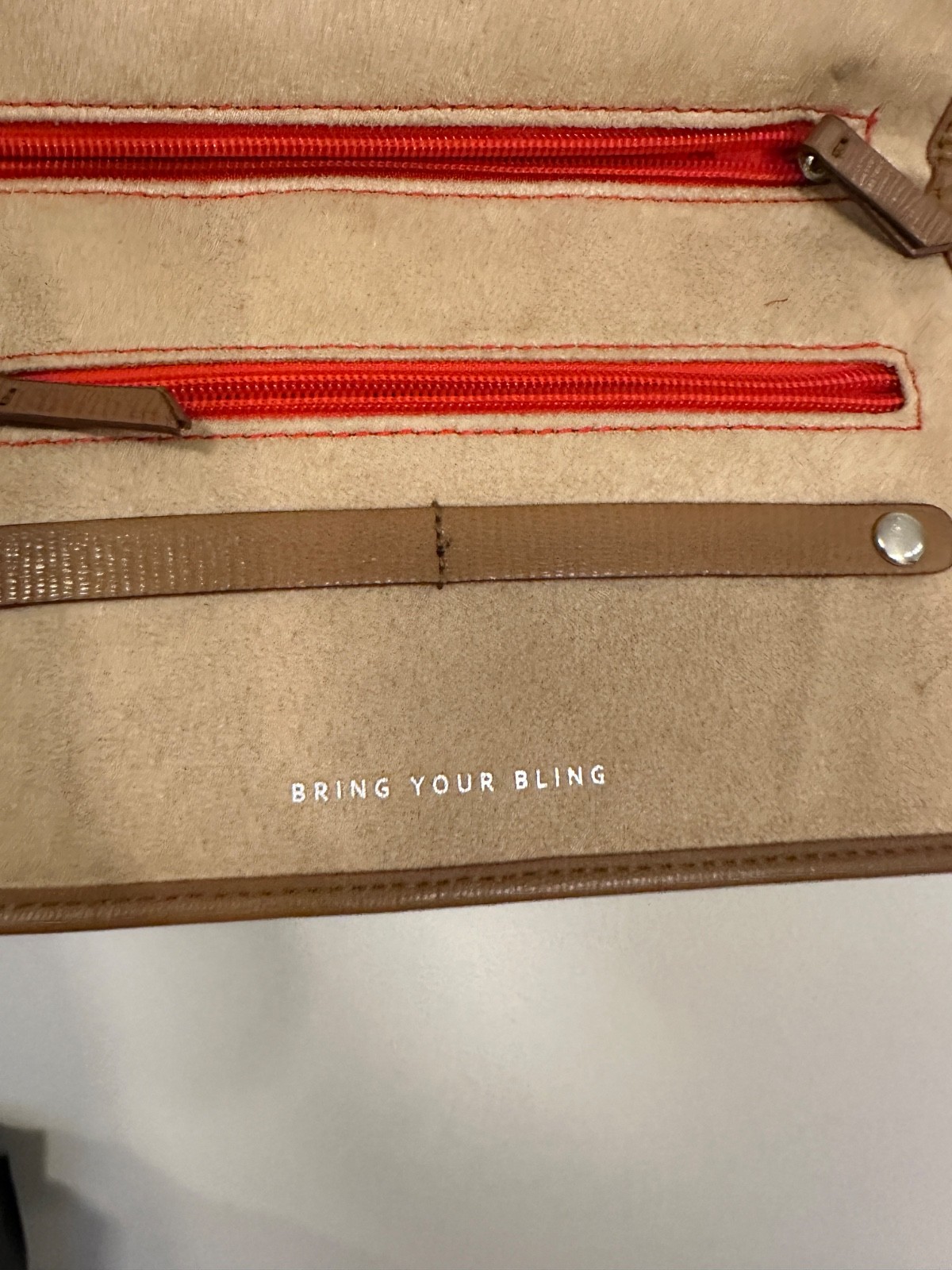 Stella & Dot Bring Your Bling Elephant Travel Jewelry Roll Organizer