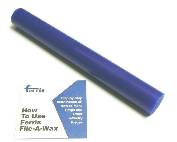 Jewelers Carving Wax Round Blue Rod 1-5/16″D X 11″L Ferris Waxes Design Models