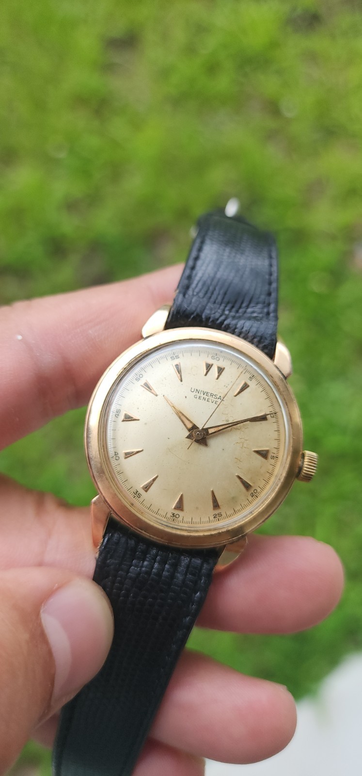 VINTAGE 1950’S UNIVERSAL GENEVE MANUAL CAL 332 Gold Filled MEN’S WATCH