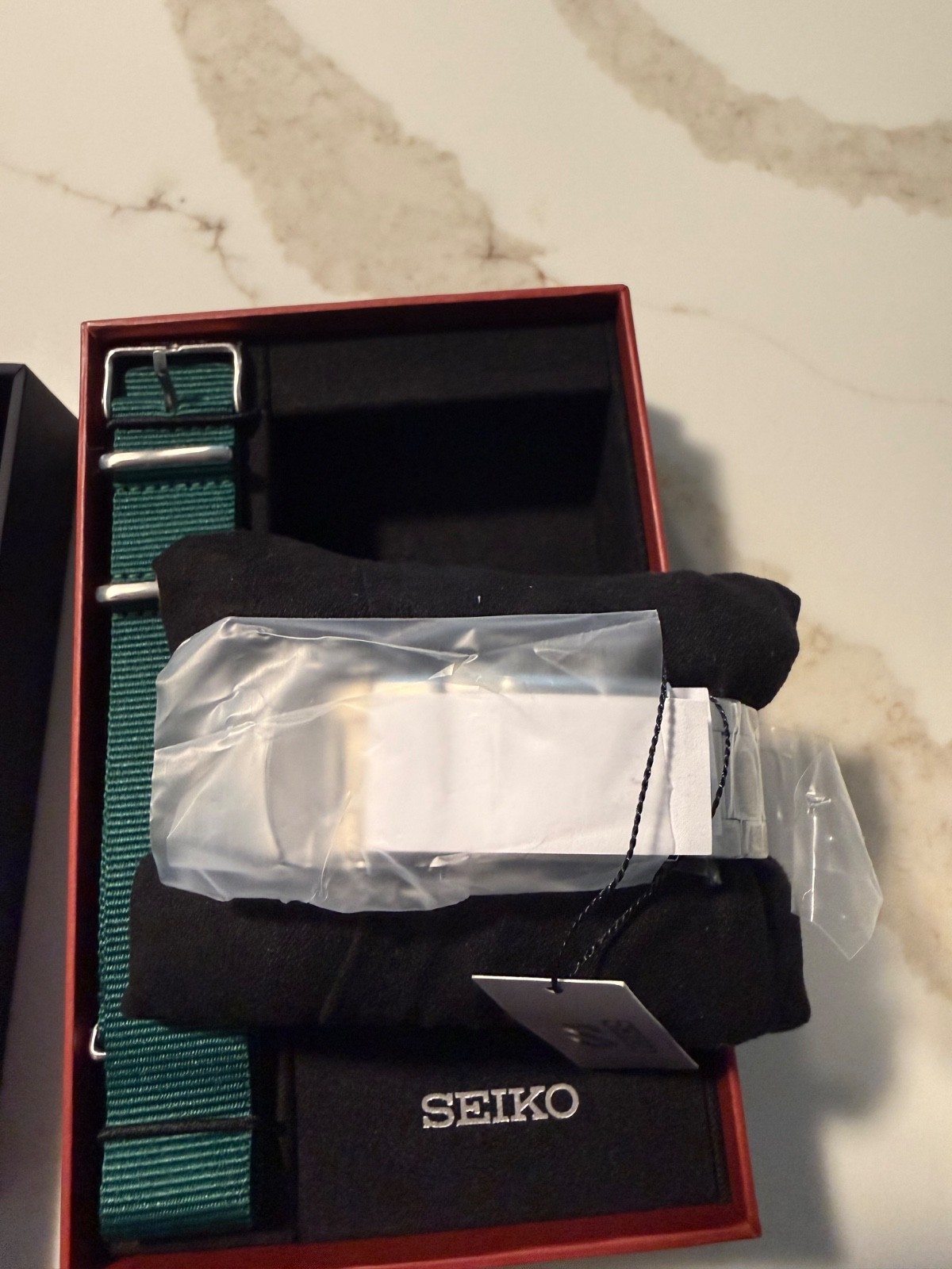Seiko x Rowing Blazers Limited Edition Auto Blue Dial Day/Date + Strap Box