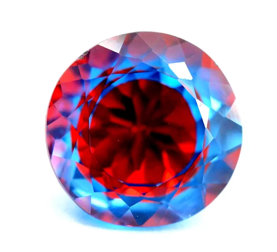 19.4 CT Natural Bi-Color Pitambari Sapphire Round Certified Gemstone 13×13 mm