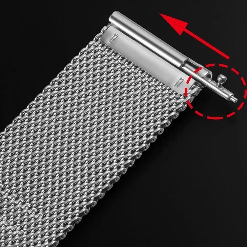 Premium Stainless Steel Milanese Mesh Watch Band Strap 12/14/16/18/20/22/24mm