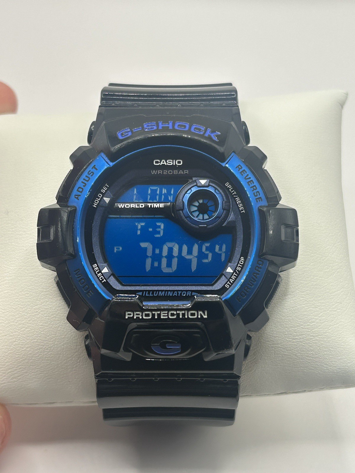 CASIO G-SHOCK G-8900A-1JF Black/Blue Resin – Good Condition