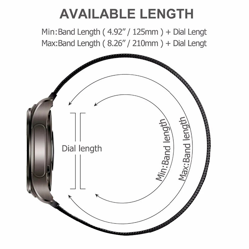 20mm Woven Nylon Sport Loop Watch Band Strap W/ Quick Release Spring Pins