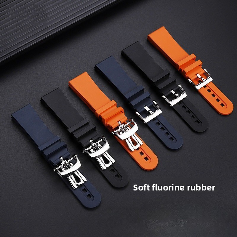 For Blancpain Fifty Fathoms 5000 5015 5066 5200 Fluororubber Watch Strap 23 Mm