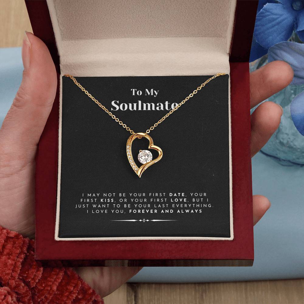 To My Soulmate Pendant Necklace Gift for Women Luxury Wife Girlfriend Jewellery