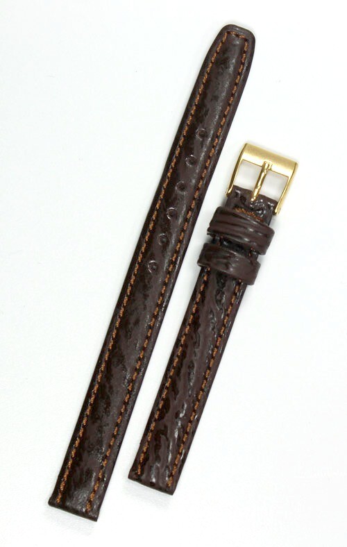 10mm Real Shark leather Band made Germany Graf Brown Watch Strap