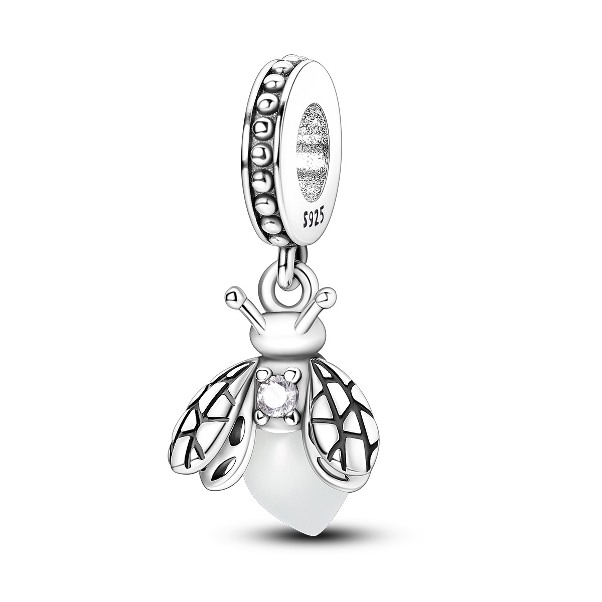 MULA Original Luminous Firefly DIY Charm CZ For Women Bracelet 925 Silver Plated