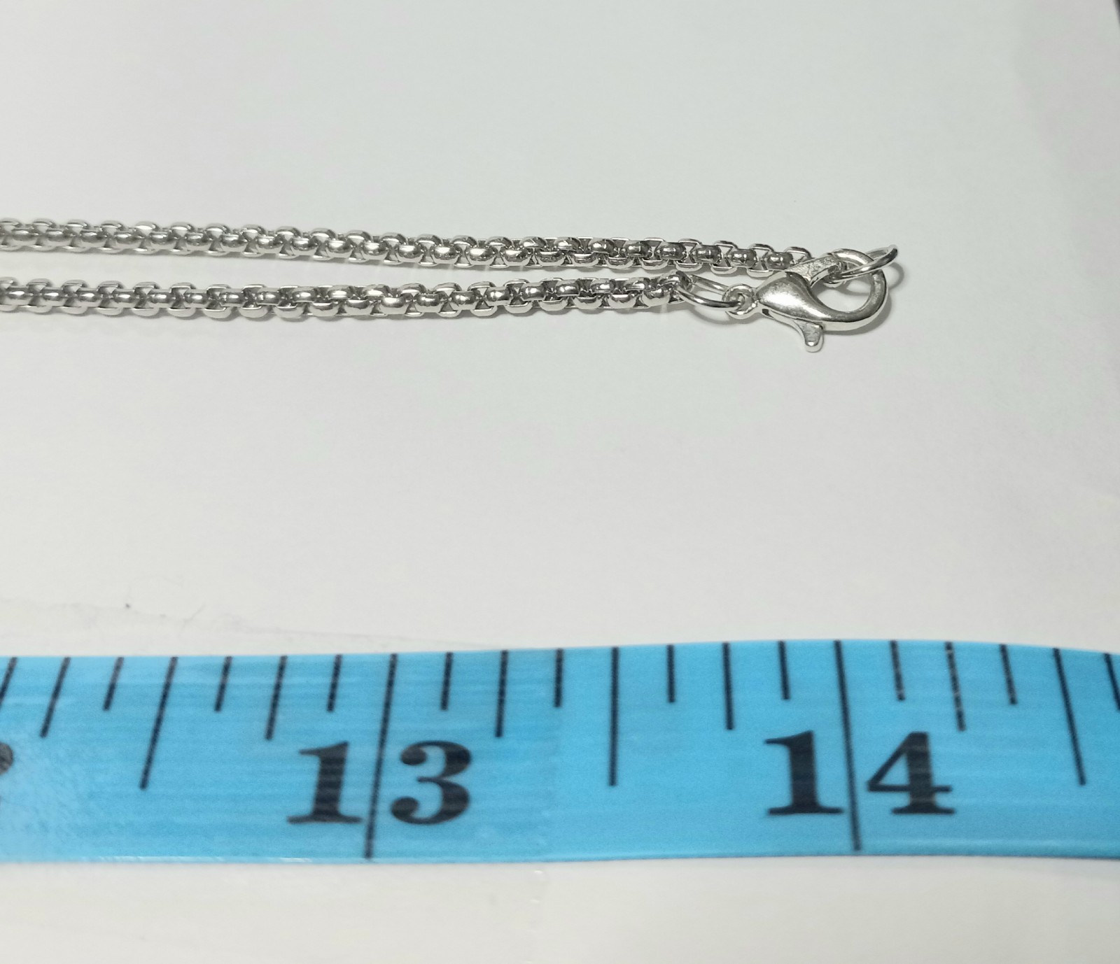 Gothic Cross Charm Pendant Necklace Silver Tone Cable Chain Lobster Clasp