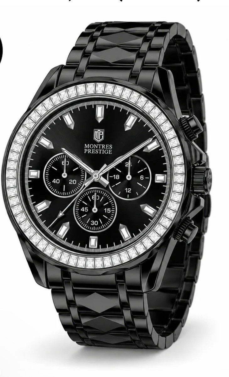 Montres Prestige Montres Prestige Men’s Watch – 44.5mm, Black (MPW-0362) new