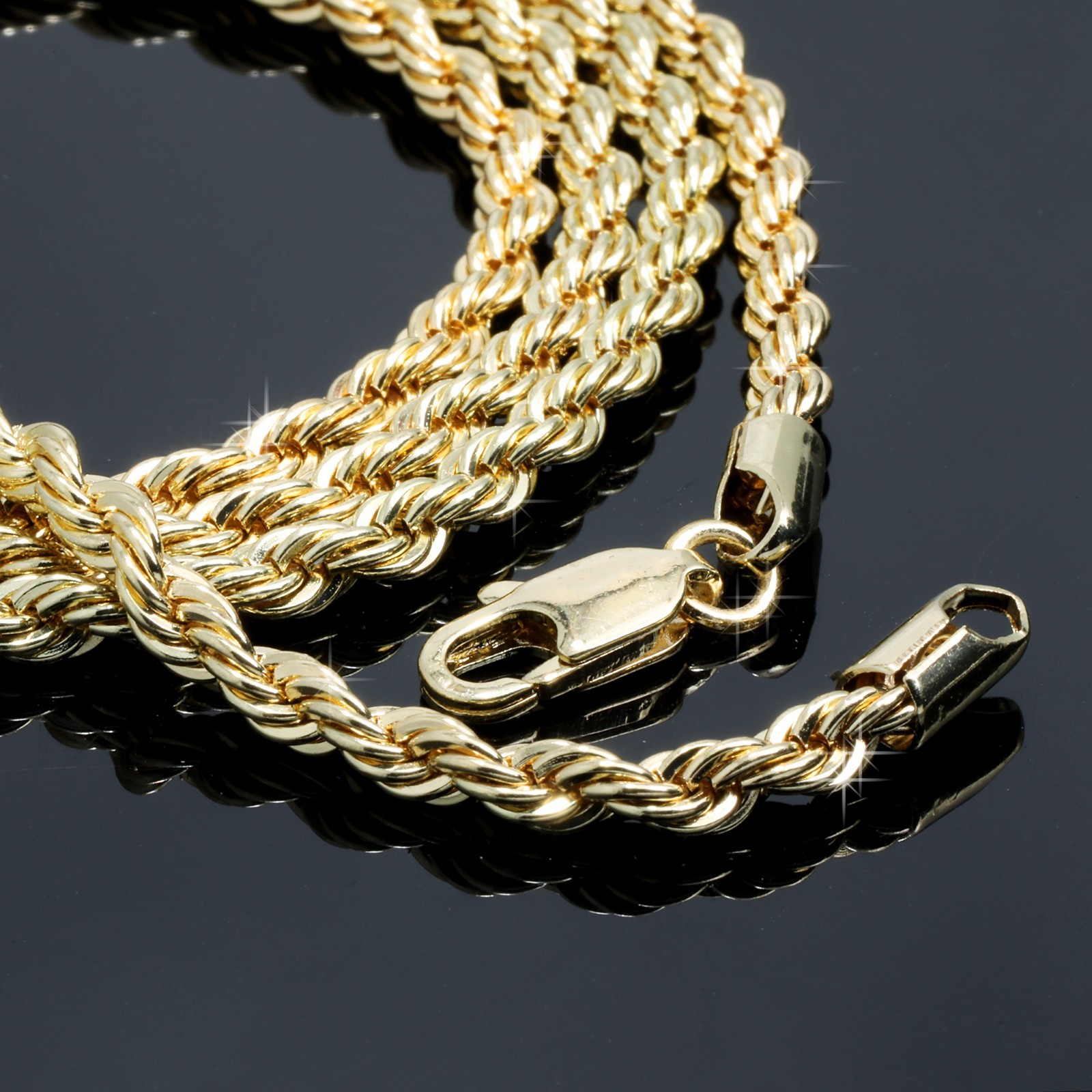 Iced Latin Jesus Cross Pendant Cubic Zirconia 14k Gold Plated Rope Chain For Men