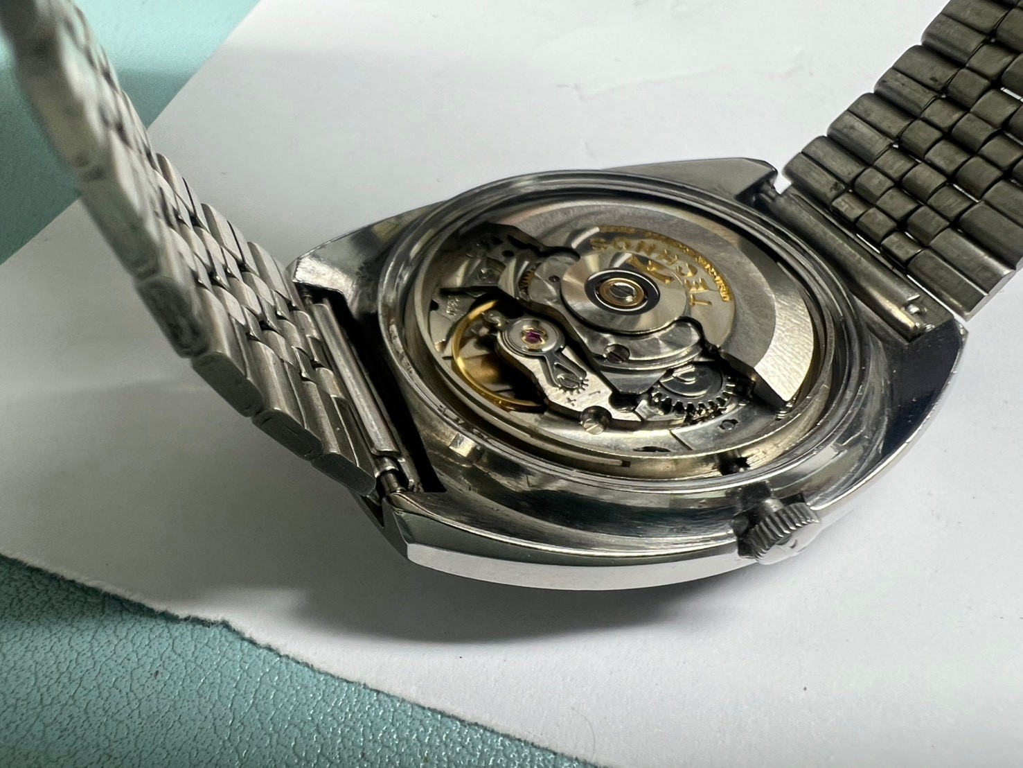 79. Technos day date Fire Bird 37 mm running cal 2830