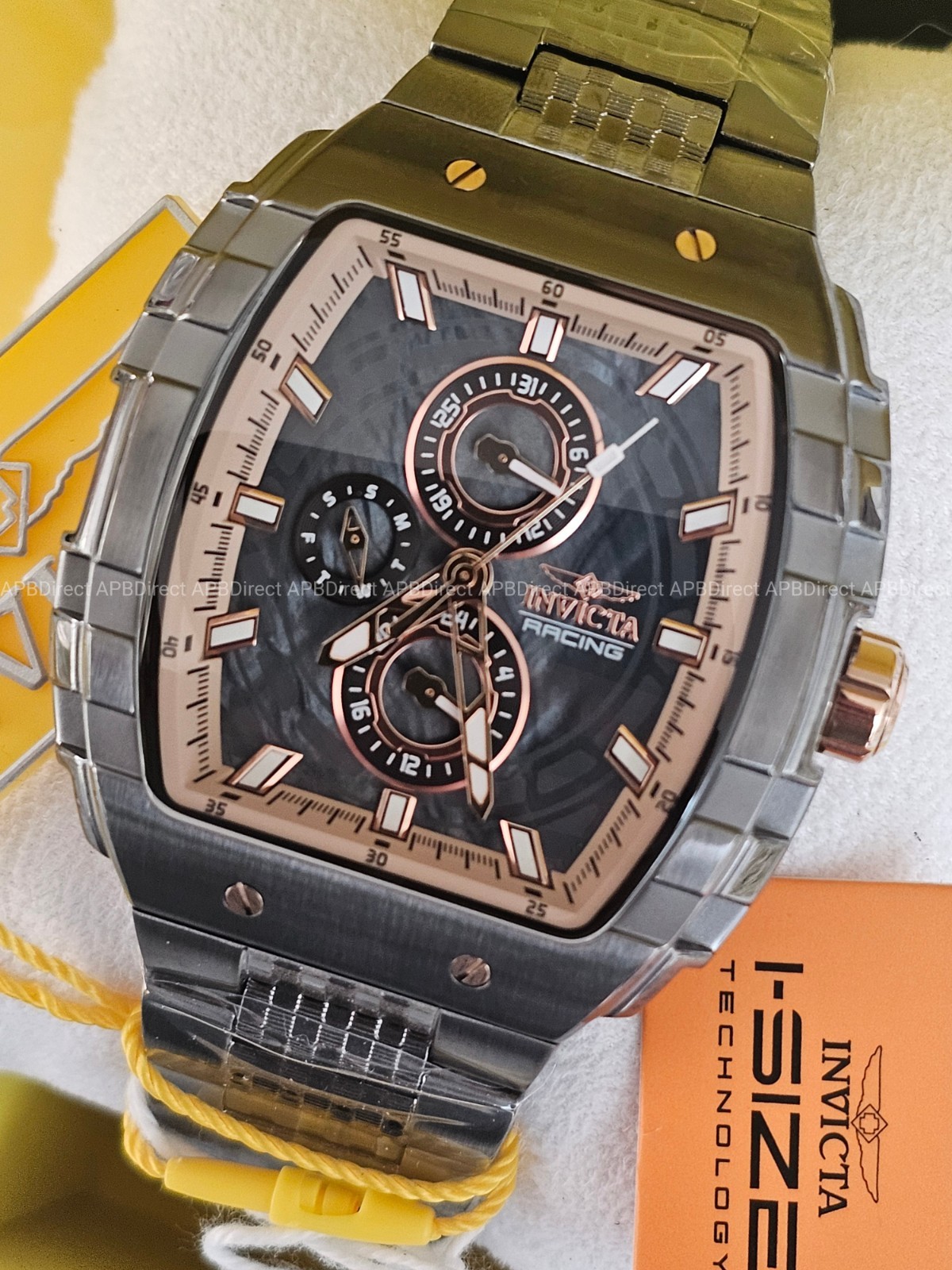 Invicta – S1 Rally – Gunmetal / Rose Gold Multifunction Quartz Mens Watch