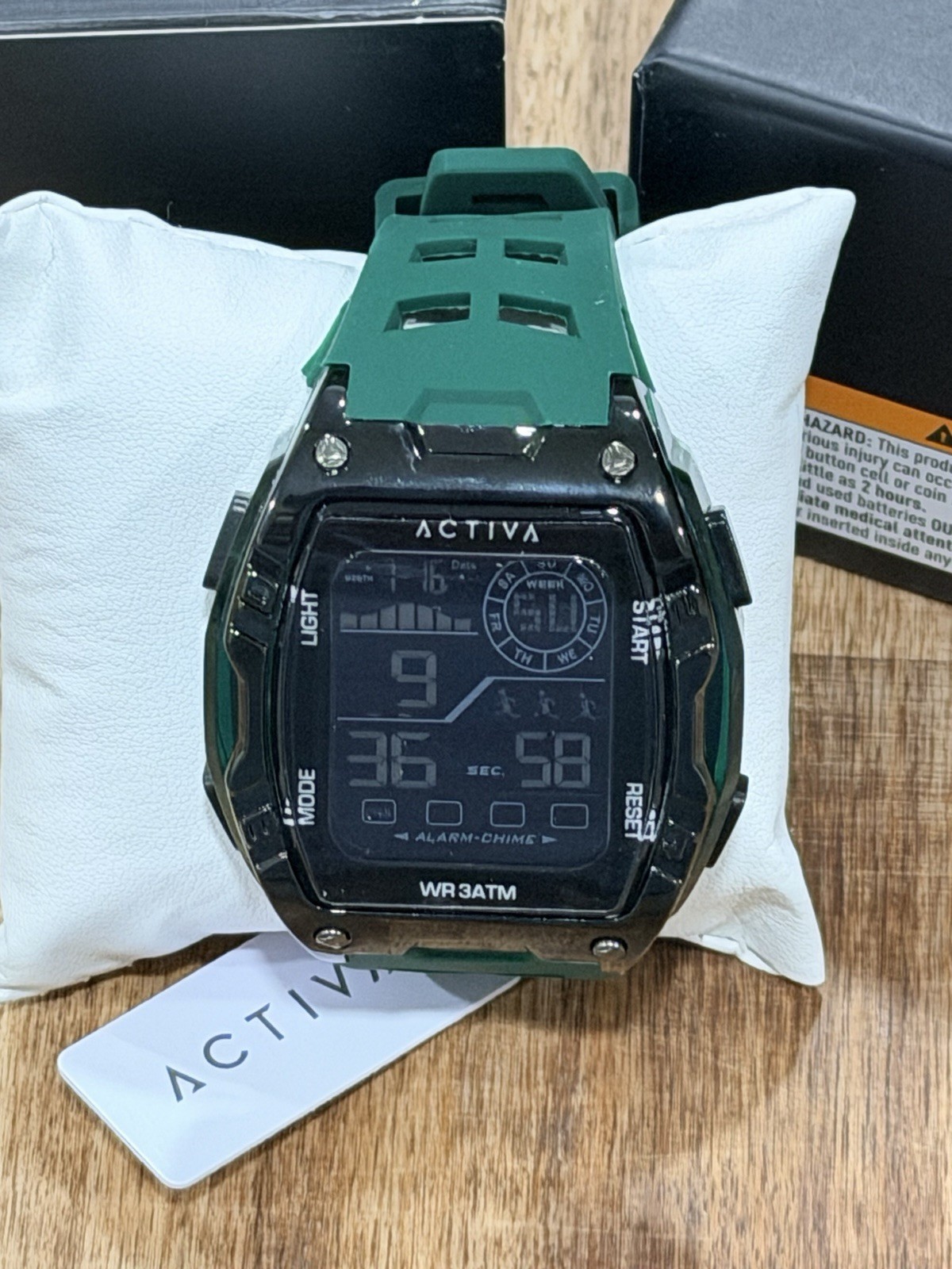 Invicta Presents Activa X Digital Men’s Watch – 46mm. Army Green (ACW8130-003)