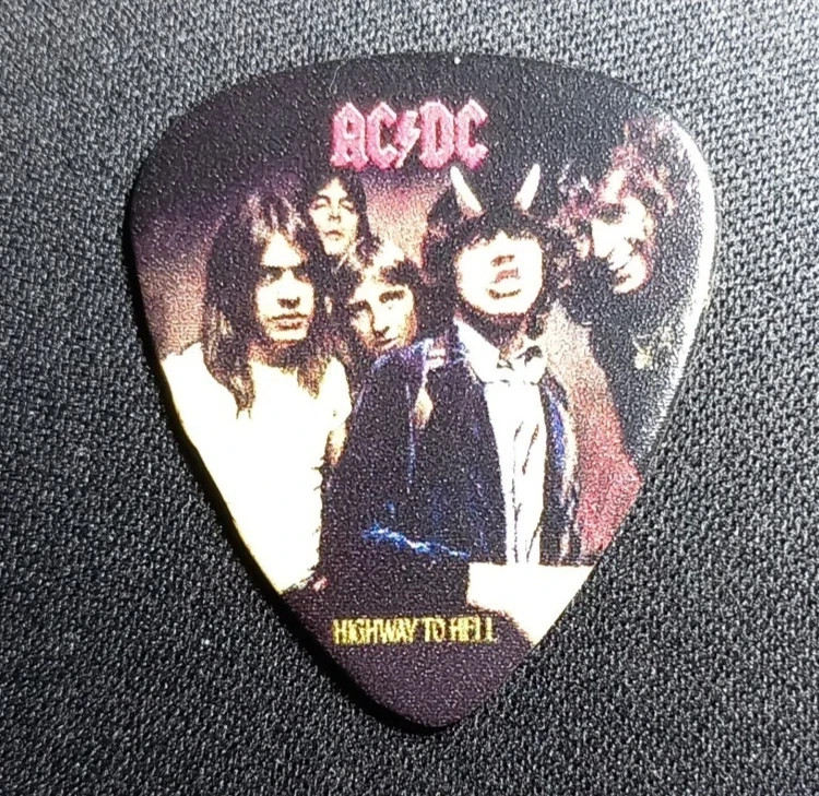 ACDC Angus Young Highway to Hell Guitar Pick Plectrum Rock Metal band AC/DC