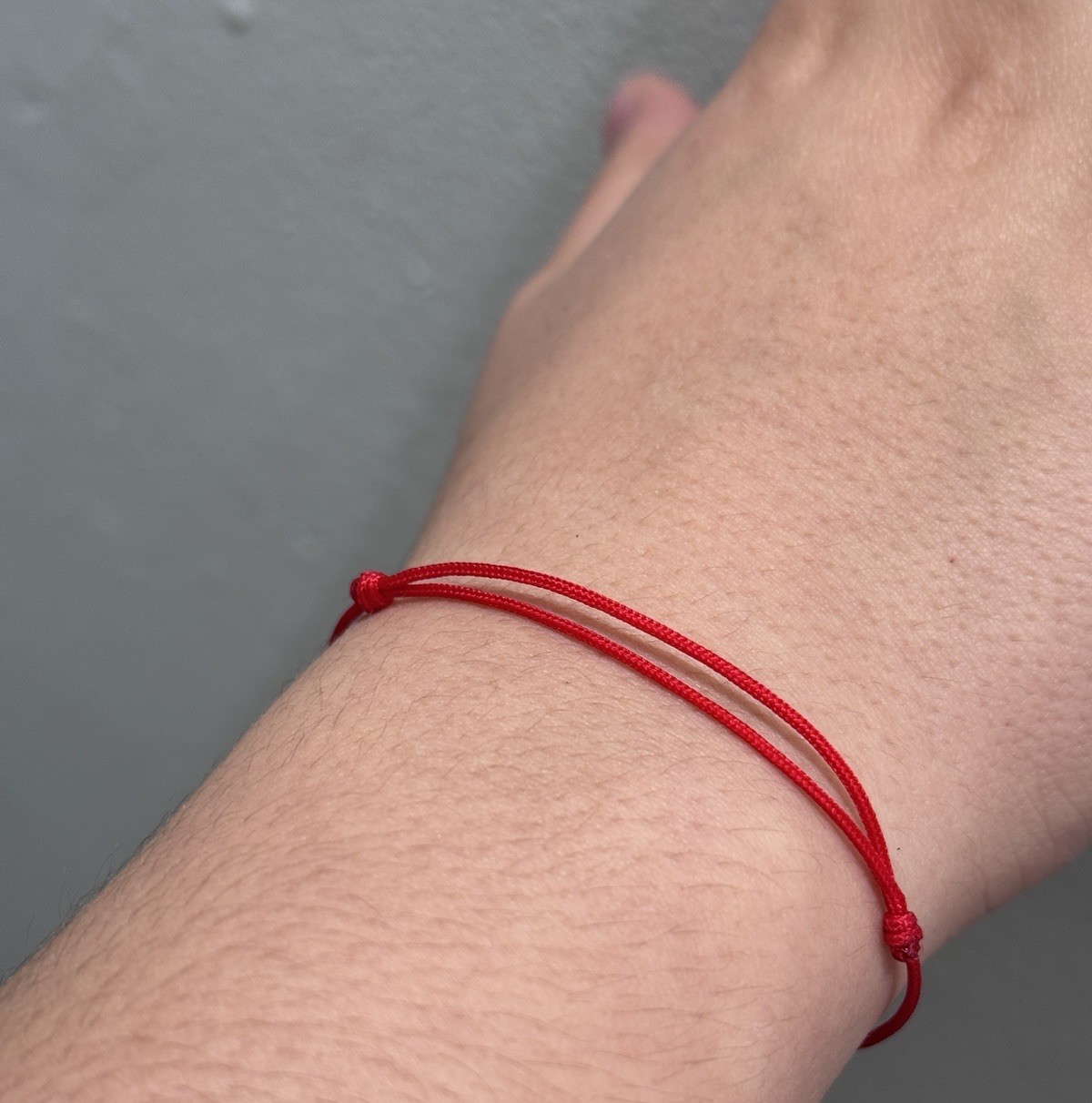 Hand Made Red Thread Adjustable Bracelet | Red String Lucky Bracelet | Simple
