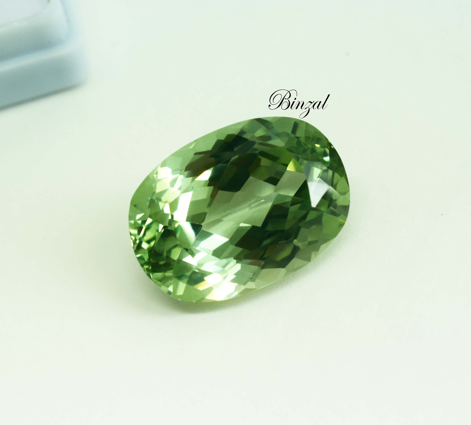 Long Cushion Cut 27 Ct Natural Soft Green Prasiolite Green Amethyst Gemstone