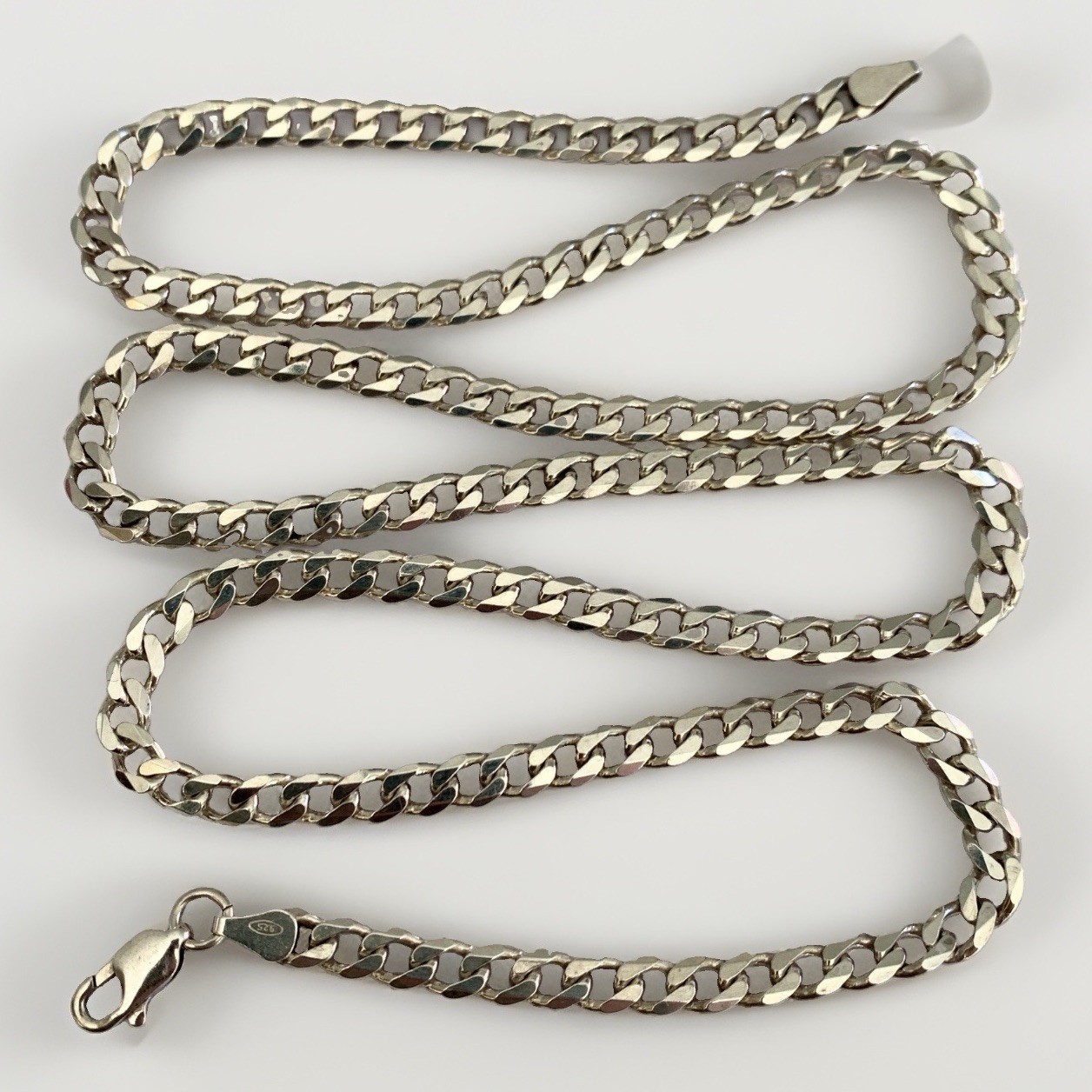 Sterling Silver 925 Chain Necklace Curb Link 28” 71cm 36g Mens Womens 5mm Wide