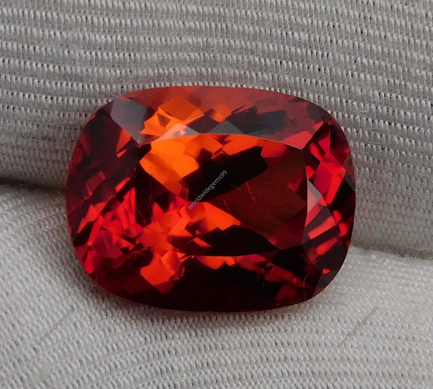 Natural Orange Sapphire 9.55 Ct Genuine Rare Certified Loose Gemstone
