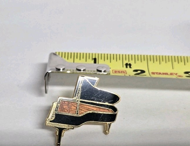 Vintage Future Primitive Enamal Grand Piano Pin- Made In The USA