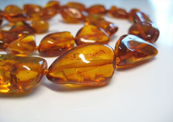 Massive Genuine Cognac Beautiful Baltic Amber Necklace 18 gr. 18 in. !!!