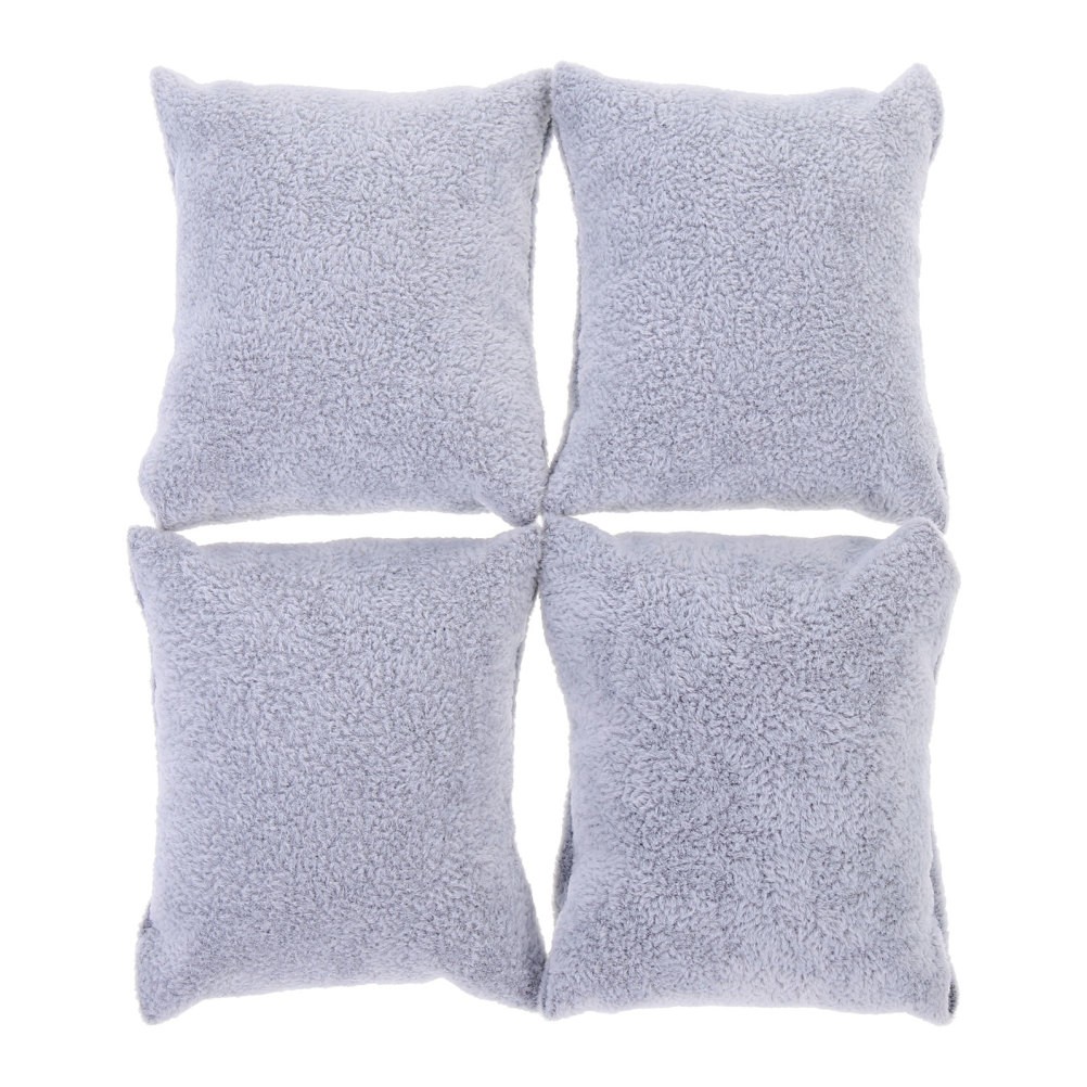 4Pcs Multipurpose Soft Velvet Watch Pillows Lint Resistant Cushion