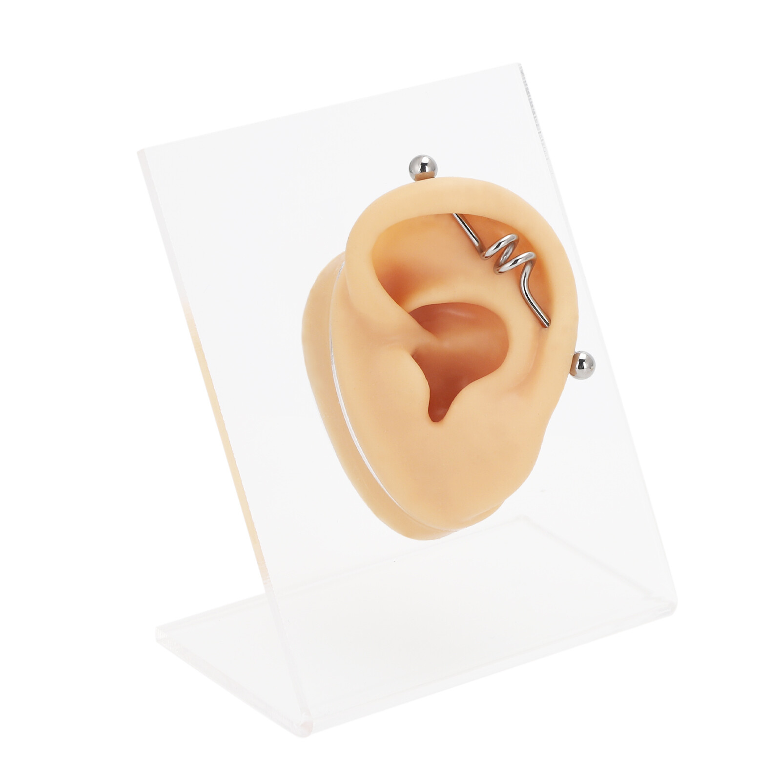 4-16Pcs Silver Steel Industrial Barbell Cartilage Earrings Body Piercing 14G 16G